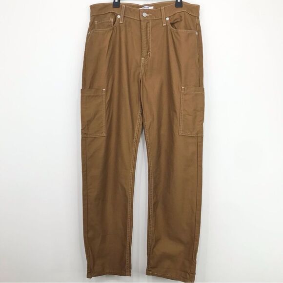 Denizen Levi’s Carmel Brown 100% Cotton 7 Pocket Casual Pants - Picture 1 of 15